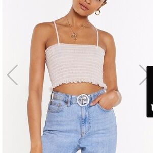 NWT Nasty Gal Sheer Tank Top